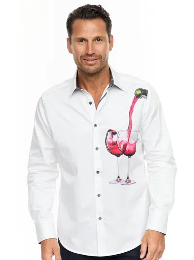 Robert Graham Date Night Long Sleeve Button Down Shirt In White