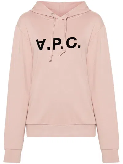 Apc A.p.c. Standard Big Vpc Hoodie Clothing In Pink & Purple