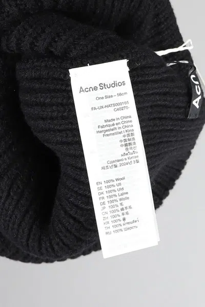 Shop Acne Studios Hats In Black