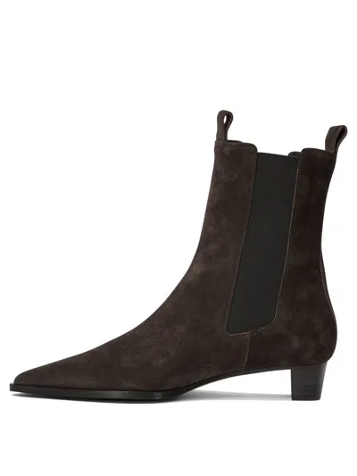 Shop Aeyde "kiwi" Ankle Boots In Brown