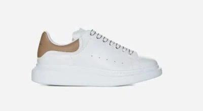 Shop Alexander Mcqueen Flat Shoes In White/stone