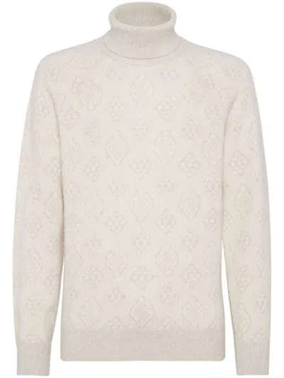 Brunello Cucinelli Sweater In White