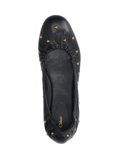 Shop Chloé Chloè Flat Shoes In Black