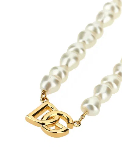 Shop Dolce & Gabbana 'mambo' Necklace In Gold