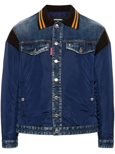 Shop Dsquared2 Jackets In Blue