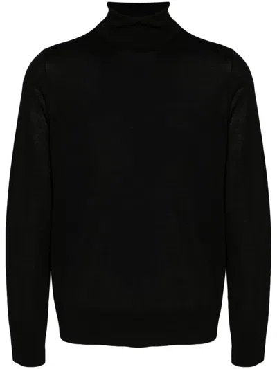 Dsquared2 Virgin Wool Turtleneck Sweater In Black