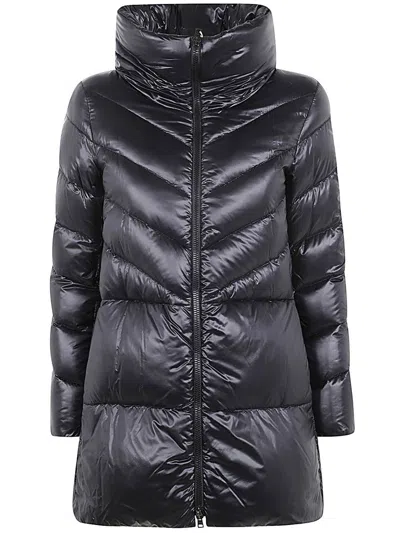 Shop Herno A-shape Down Jacket Clothing In Black