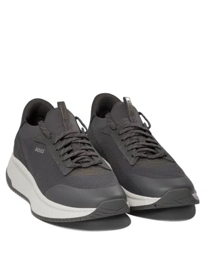 Shop Hugo Boss "slon" Sneakers In Grey