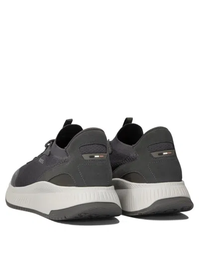 Shop Hugo Boss "slon" Sneakers In Grey