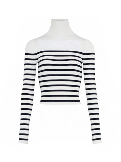 Jean Paul Gaultier The Knit Marinière Sweater In White