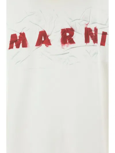 Shop Marni Sweatshirts In Natural White