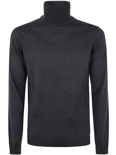 Roberto Collina Wool Pullover Blue In Grey