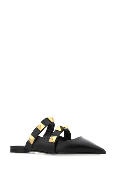 Shop Valentino Garavani Slippers In Black