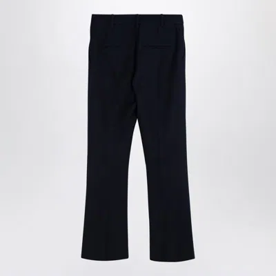 Shop Valentino Navy And Trousers In Blue