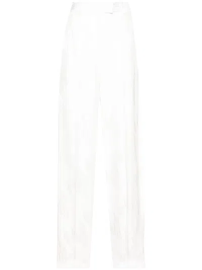 Attico The  Logo Trousers In White