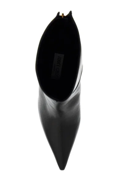 Jimmy Choo Cycas 80 Nappa Leather Ankle Boots In Black