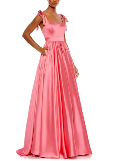 Mac Duggal Women's Ieena Satin Fit-&-flare Ballgown In Pink