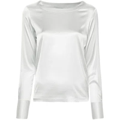 Mazzarelli White Shirts In Grey