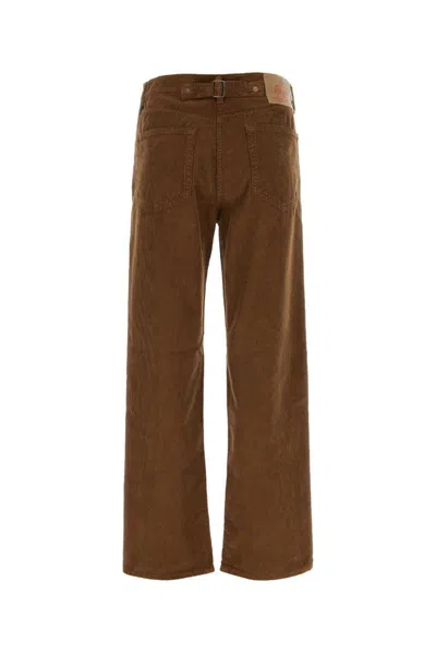 Shop Prada Pants In Brown