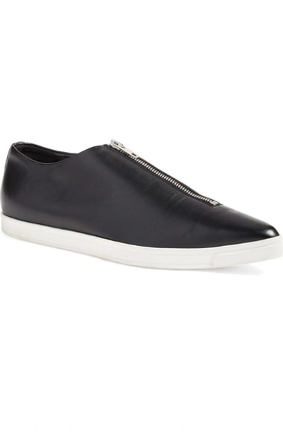 Shop Stella Mccartney Pointed Toe Zip Loafer (women) In Black