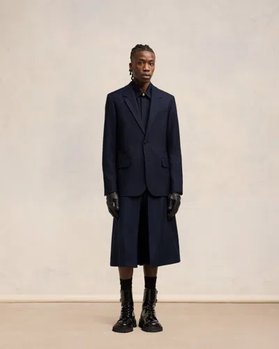 Ami Alexandre Mattiussi Ami Paris Two Buttons Jacket In Navy Blue