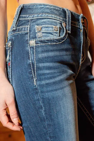 Miss Me Americana Longhorn Bootcut Denim In Medium Wash