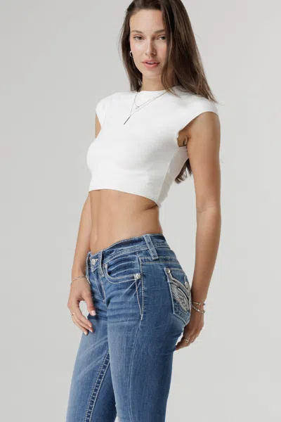 Miss Me Angel Dust Bootcut Jeans In Medium Wash