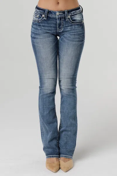 Miss Me Autumn Rhapsody Bootcut Jeans In Medium Wash