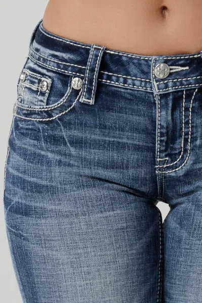 Miss Me Autumn Rhapsody Bootcut Jeans In Medium Wash