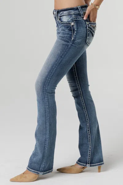 Miss Me Autumn Rhapsody Bootcut Jeans In Medium Wash