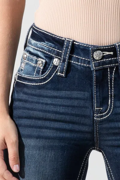 Shop Miss Me Aztec Accent Bootcut Jeans - 33 / 34" / Dark Wash