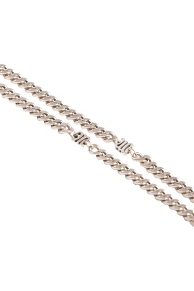 Miss Me Chained Up Belt In Silver