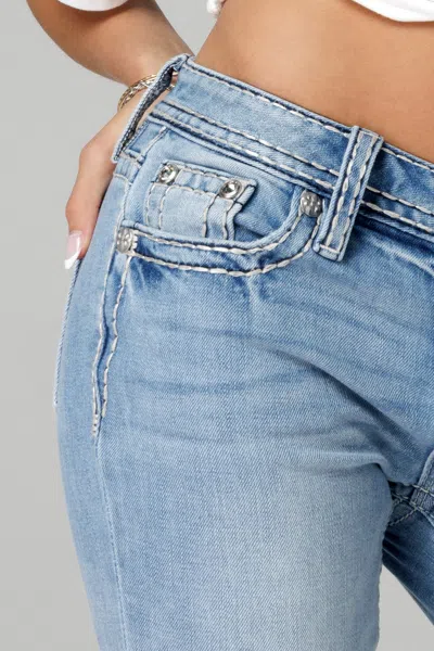 Miss Me Cross Couture Straight Jeans In Dark Wash