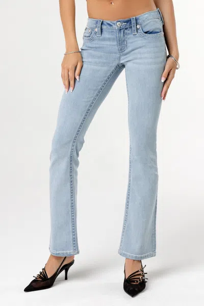Miss Me Ethereal Wings Bootcut Jeans In Light Wash