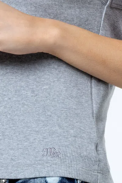 Miss Me Everyday Seam Scoop Tank In Beige