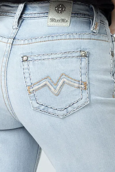 Shop Miss Me Gradient Everyday Wide Jeans In Light Wash