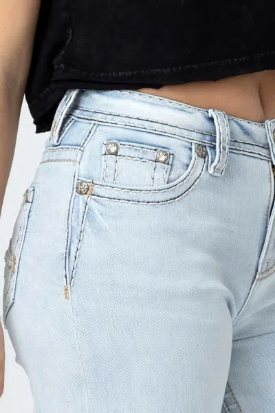 Shop Miss Me Gradient Everyday Wide Jeans In Light Wash