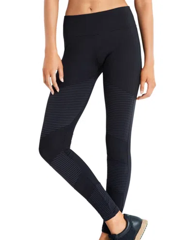 Seafolly Women's Moto Leggings In Sea Black In Multi