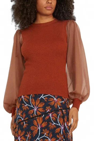 Ulla Johnson Sabrina Pullover In Redwood In Brown