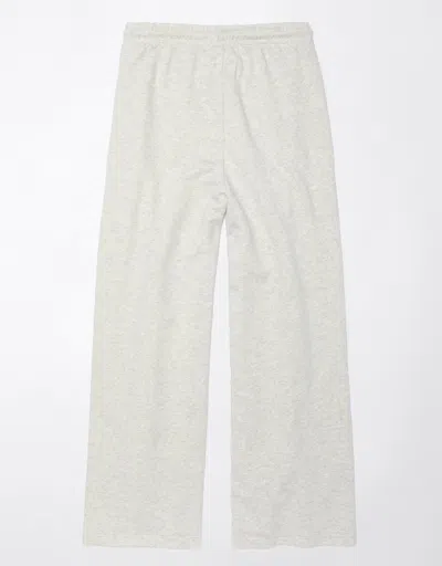 American Eagle Outfitters Ae High-waisted Baggy Wide-leg Sweatpant In Grey