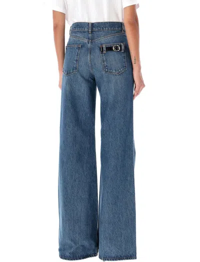 Coperni Rigid Mid-rise Straight-leg Jeans In Vintage Blue