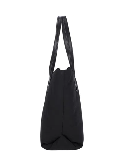 Jw Anderson Borsa Shopping Puffy Anchor In Tessuto Nero Donna In Black