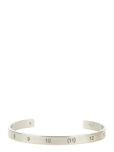 Shop Maison Margiela Number Reference Jewelry In Silver