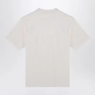 Shop Balenciaga Oversized Écru T-shirt With Logo In Beige