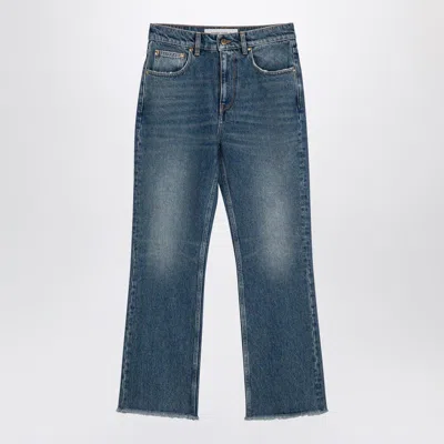 Shop Golden Goose Washed Denim Jeans In Blue