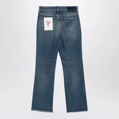 Shop Golden Goose Washed Denim Jeans In Blue