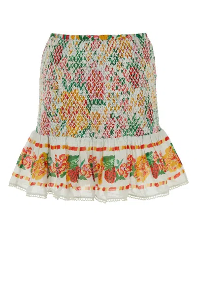 Shop Farm Rio Skirts In Flowerfulsketchoffwhite