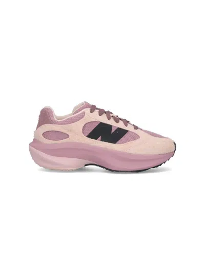 New Balance Low Top Sneakers With Rubber Outsole And Textured Panels In Pink