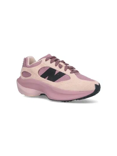 New Balance Low Top Sneakers With Rubber Outsole And Textured Panels In Pink