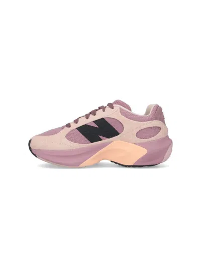 New Balance Low Top Sneakers With Rubber Outsole And Textured Panels In Pink